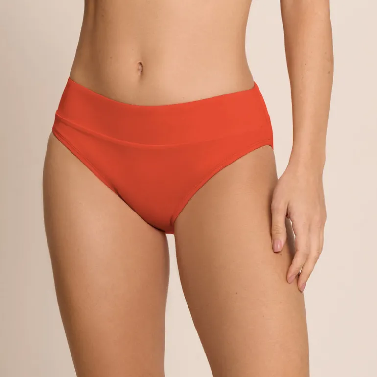 Jantzen AGNES BANDED HIPSTER BOTTOM^ Solid Color Suits|Bottoms