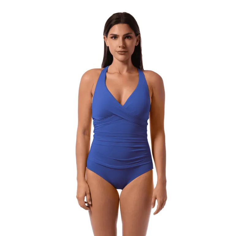 Jantzen AMELIE WRAP ONE PIECE^ Solid Color Suits|One Pieces