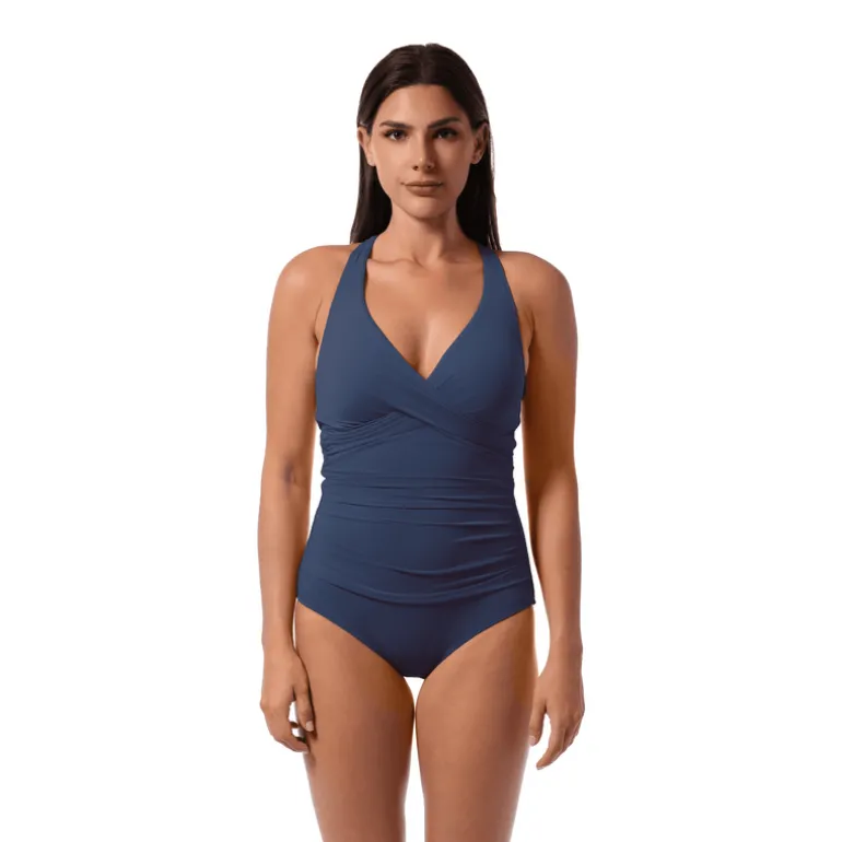 Jantzen AMELIE WRAP ONE PIECE^ Solid Color Suits|One Pieces