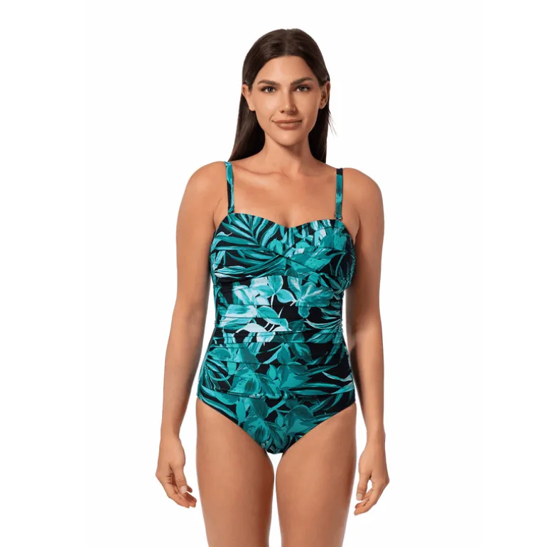 Jantzen BOLD PARADISE FLORA BANDEAU ONE PIECE^ Perfect Prints|One Pieces