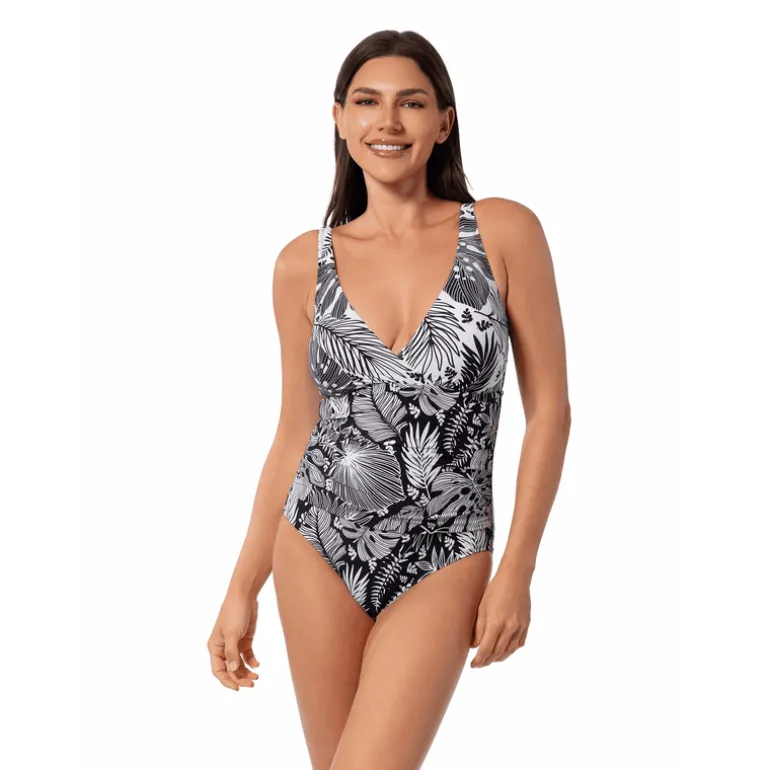 Jantzen FOREST BLAST PATTY SURPLICE ONE PIECE^ Perfect Prints|One Pieces