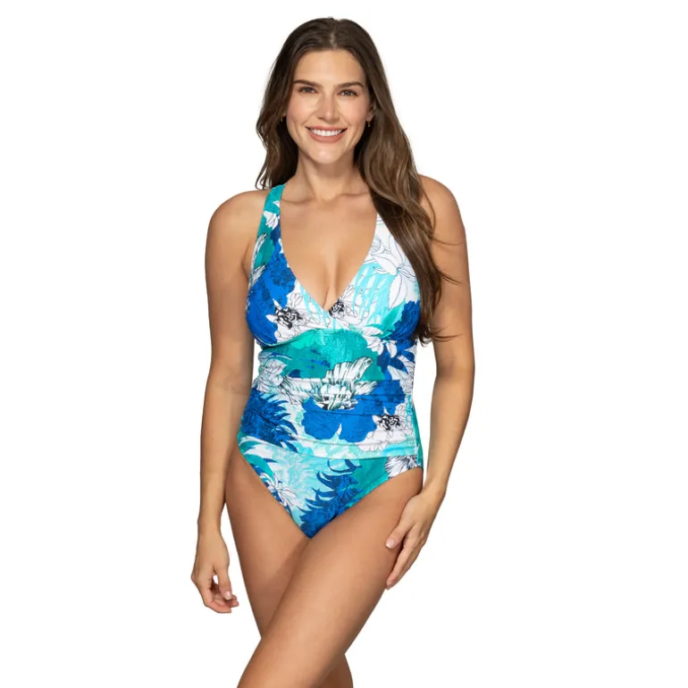 Jantzen GLOWING FIELDS SELENA ONE PIECE^ Floral Print Suits|Perfect Prints
