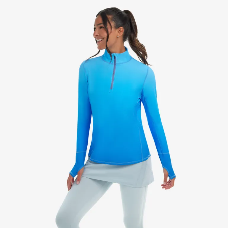 Jantzen INFINITY RELAXED MOCK ZIP TOP^ Uv Apparel|Perfect Prints