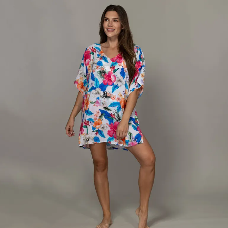 Jantzen LANAI CELIA TUNIC COVERUP^ Floral Print Suits|Perfect Prints