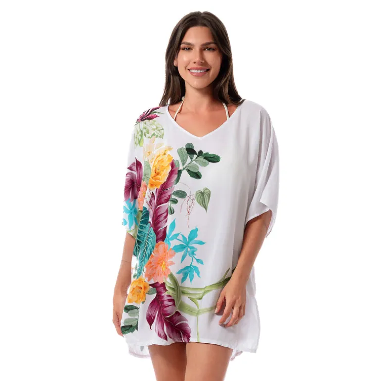 Jantzen MYSTIC TROPIC CELIA TUNIC COVERUP^ Beachwear|Floral Print Suits