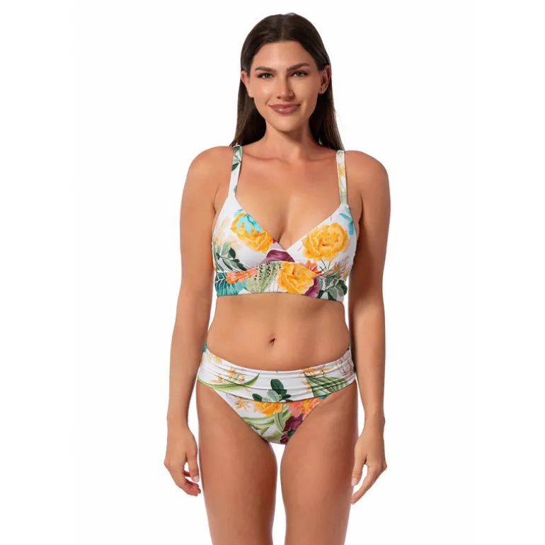 Jantzen MYSTIC TROPIC SOPHIA BRA TOP^ Floral Print Suits|Perfect Prints
