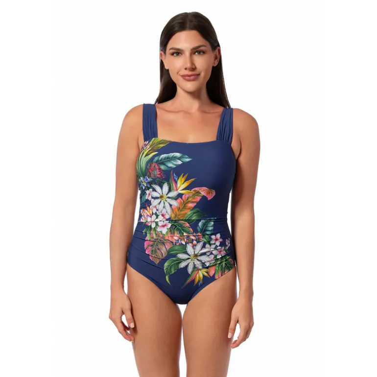 Jantzen PALM DELIGHT HILDA GLAM ONE PIECE^ Floral Print Suits|Perfect Prints