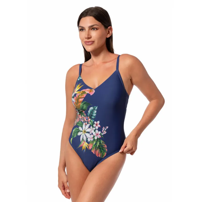 Jantzen PALM DELIGHT PAULA ONE PIECE^ Floral Print Suits|Perfect Prints