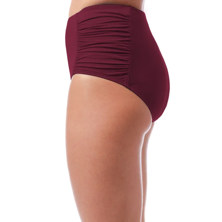 Jantzen SIDE SHIRRED COMFORT CORE BOTTOM^ Solid Color Suits|Bottoms