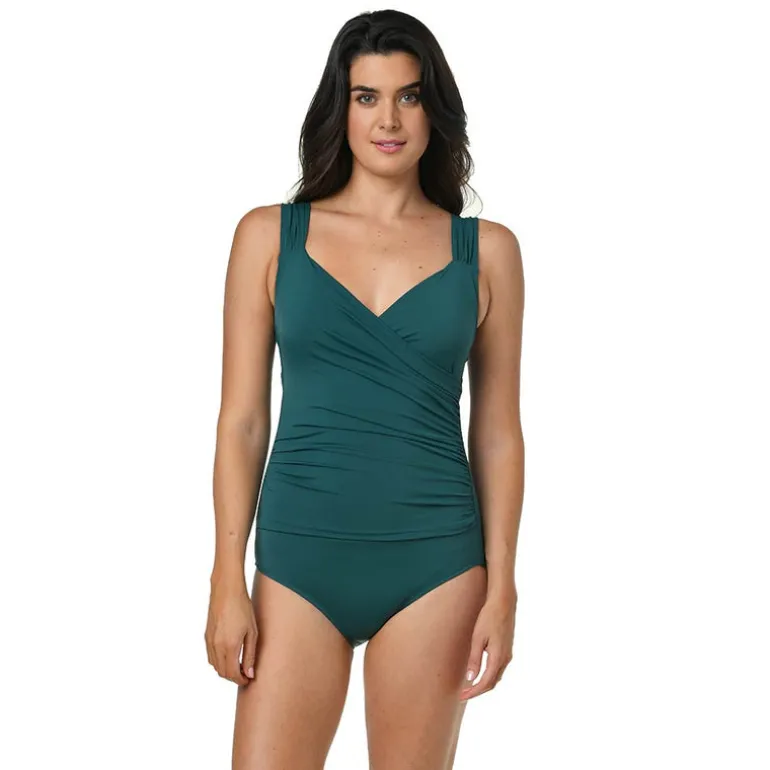 Jantzen SURPLICE ONE PIECE^ Solid Color Suits|One Pieces