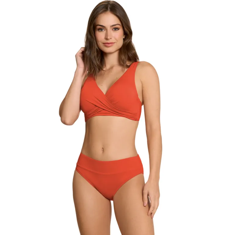 Jantzen VERA SURPLICE BRA TOP^ Solid Color Suits|Tops