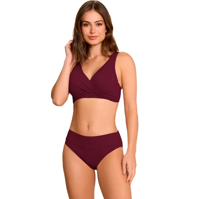 Jantzen VERA SURPLICE BRA TOP^ Solid Color Suits|Tops
