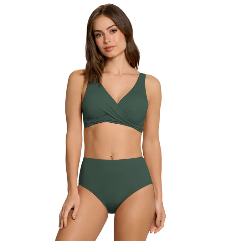 Jantzen VERA SURPLICE BRA TOP^ Solid Color Suits|Tops