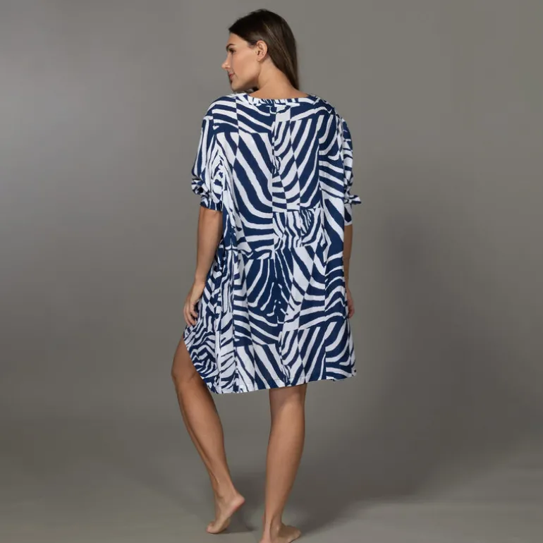 Jantzen WILD CURVES LORETTA V-NECK TUNIC^ Perfect Prints